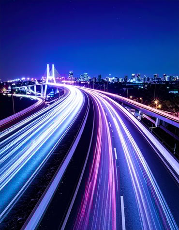 Firefly_Abstract intersection made of light beams and data grids, symbolizing evolution of th 387686