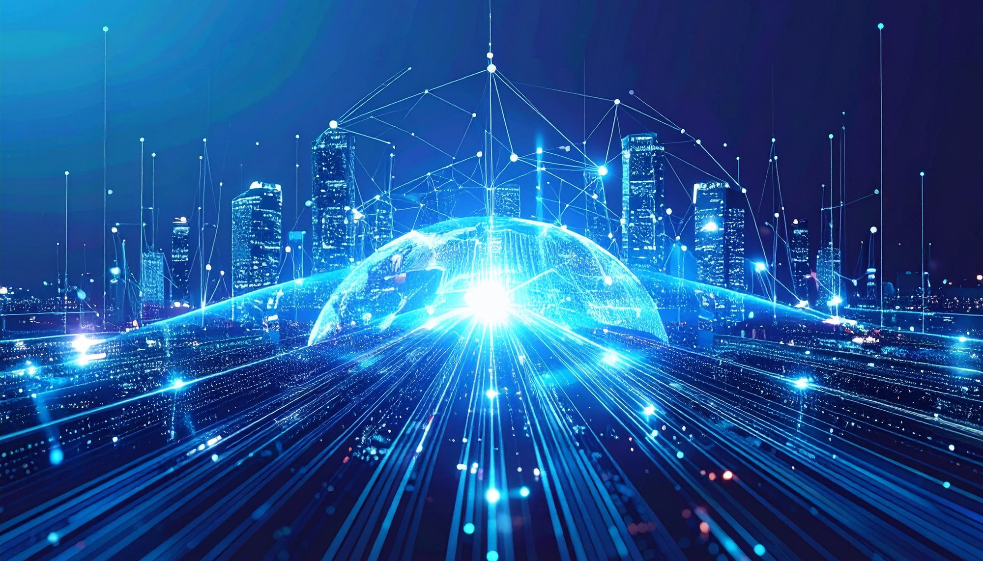 Firefly_Immagine astratta che visualizza una soluzione AI avanzata e integrata. Rappresenta  42950